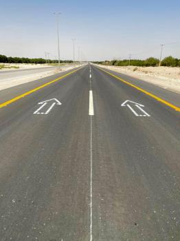 بطول 7000 متر .. افتتاح طريق الملك عبدالعزيز في «جوف بني هاجر»