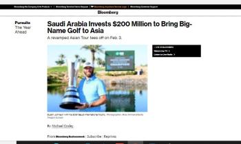 بلومبرغ: السعودية تستثمر 200 مليون دولار لجذب نجوم الجولف العالميين لآسيا
