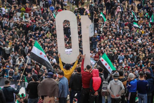 احتجاجات في مدينة السويداء على إجراءات حكومة الأسد