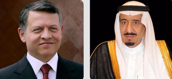  ملك الأردن يهنئ خادم الحرمين بمناسبة يوم التأسيس