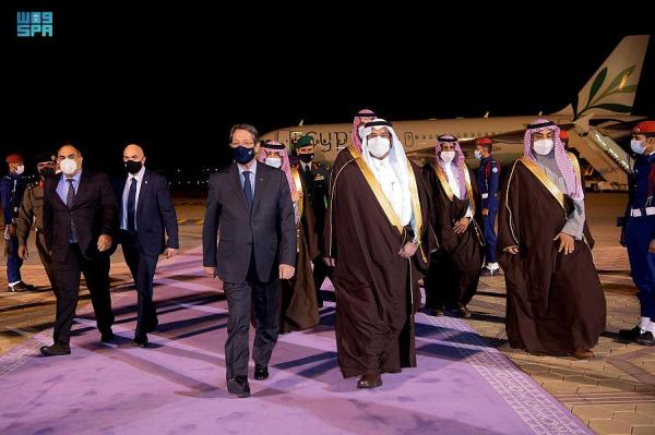 رئيس جمهورية قبرص يصل الرياض