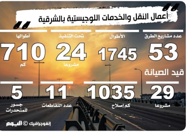 42 جسرا .. وإصلاح 710 كيلو مترات طرق بالشرقية