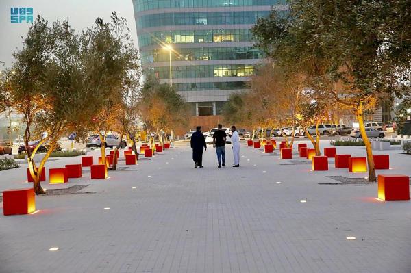 تزينها أشجار الزيتون.. تدشين «ساحة جوار» بالخبر