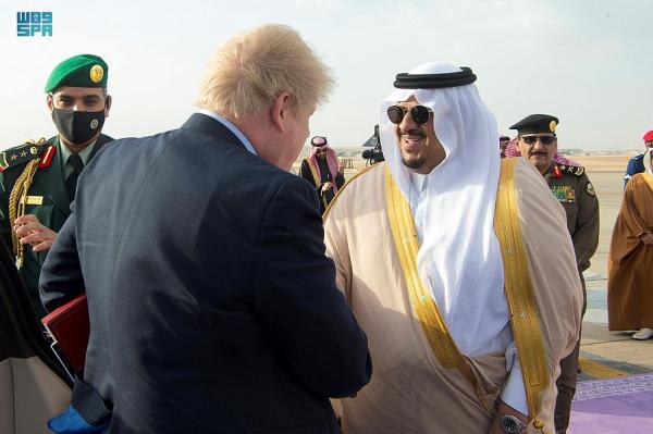 رئيس الوزراء البريطاني يغادر الرياض