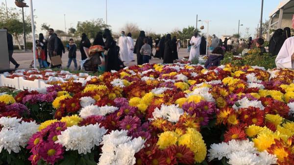 انطلاق معرض «الزهور» بالجبيل الصناعية