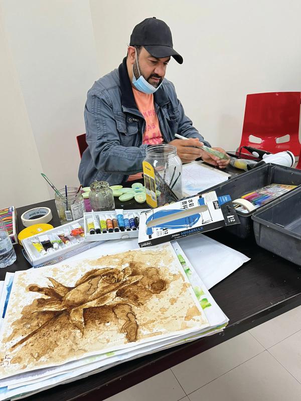 «تقنيات الرسم بالألوان المائية» في «جسفت» الدمام