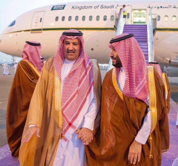  ولي العهد يصل المدينة المنورة