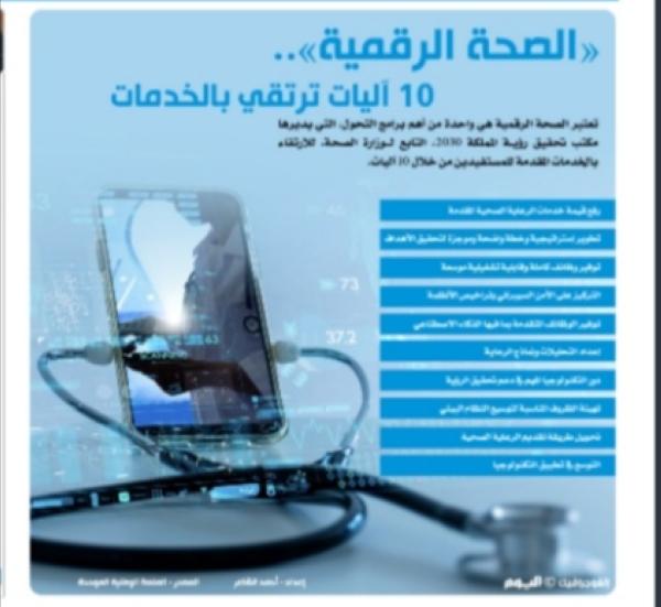 «الصحة الرقمية».. 10 آليات ترتقي بالخدمات