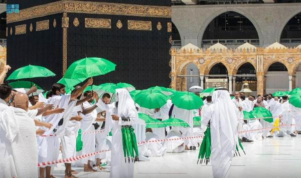 5 آلاف مظلة لقاصدي بيت الله الحرام