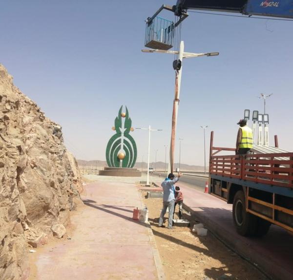 معالجة 3400 بلاغ عن أعمدة الإنارة