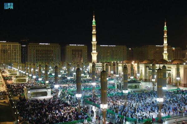 14 مليون مصل بالمسجد النبوي منذ بداية رمضان