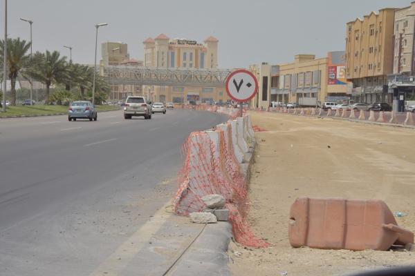 انطلاق أعمال تطوير طريق الملك خالد غدا