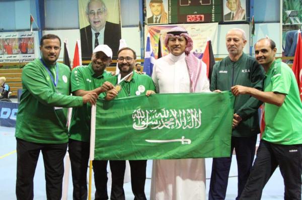 المنتخب السعودي البارالمبي لكرة الطاولة يتوج بفضية بطولة الأردن