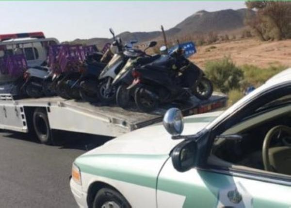 ضبط 638 دراجة آلية مخالفة بمناطق المملكة