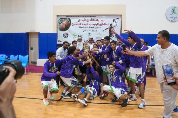 صعود سلة الابتسام والعدالة لممتاز الناشئين