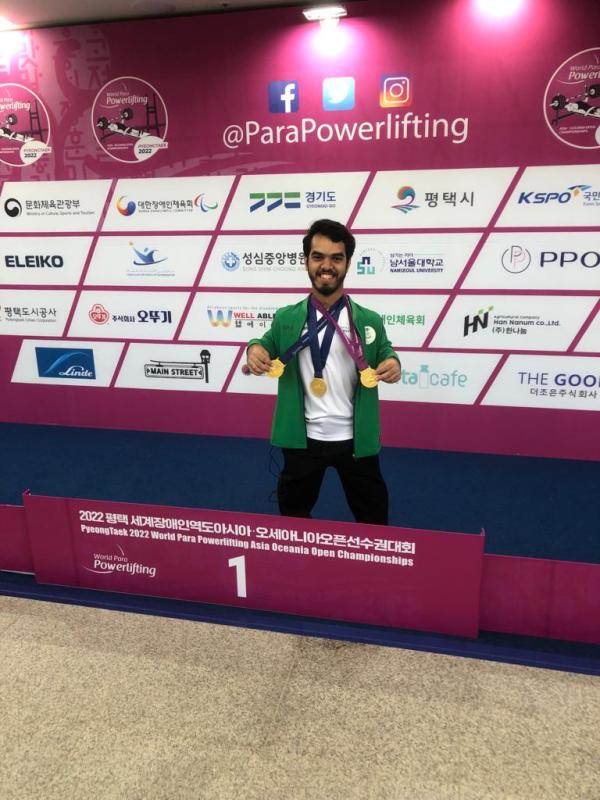 عدنان نور سعيد يحقق ذهبية بطولة آسيا لرفع الأثقال للبارالمبية