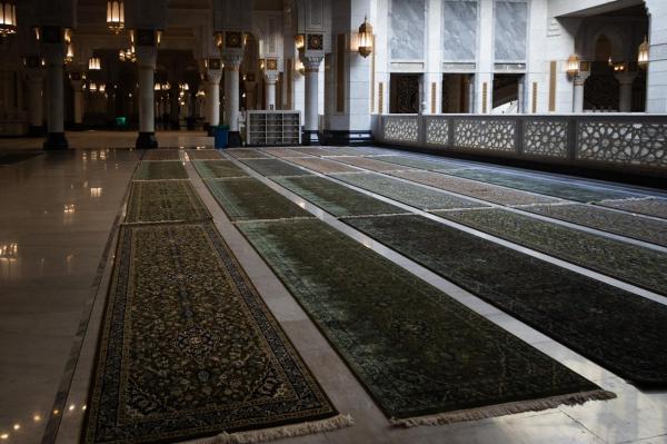 تجهيز التوسعة الثالثة بالحرم لاستقبال ضيوف الرحمن