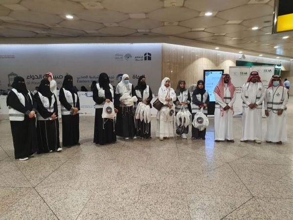 بمشاركة 50 متطوعا.. تفويج 8 آلاف حاج بمطار الدمام