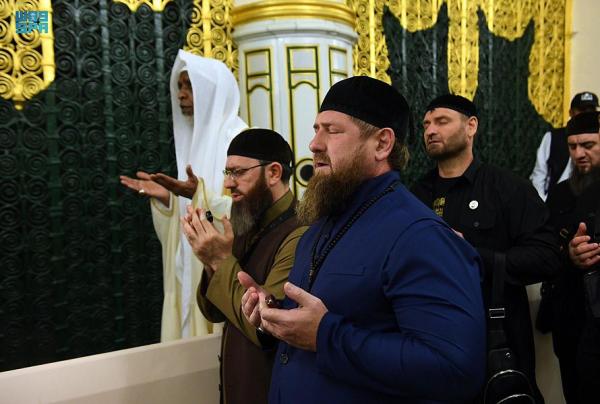 الرئيس الشيشاني يزور المسجد النبوي