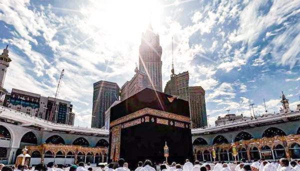 غداً.. تعامد الشمس على الكعبة المشرفة