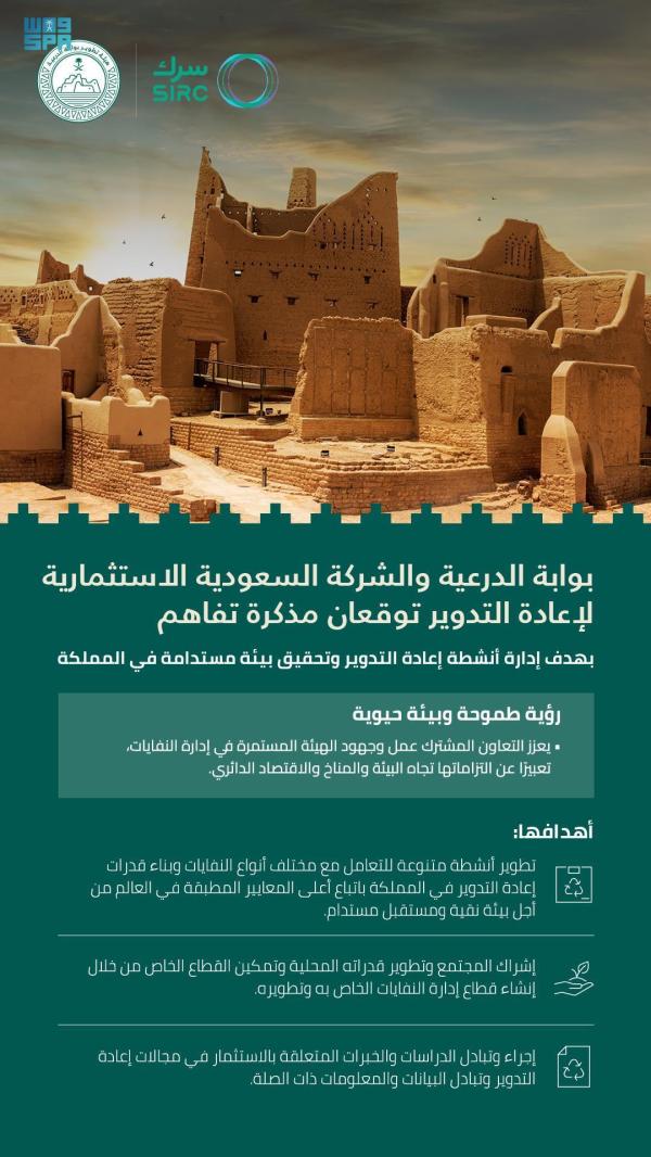هيئة تطوير بوابة الدرعية توقع مذكرة تفاهم مع «سرك»