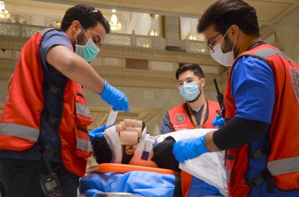 7131 بلاغاً إسعافياً تلقاها الهلال الأحمر بمكة في أسبوع