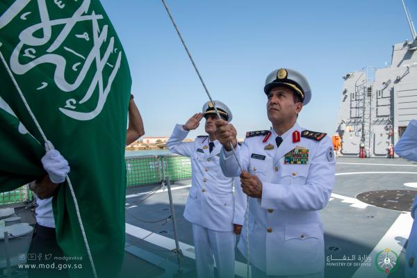 القوات البحرية الملكية السعودية تُدَشِّن سفينة «جلالة الملك الدرعية»