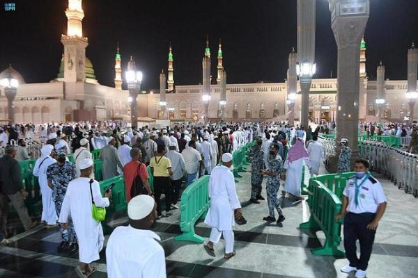 وصول 312 ألف حاج إلى المدينة المنورة
