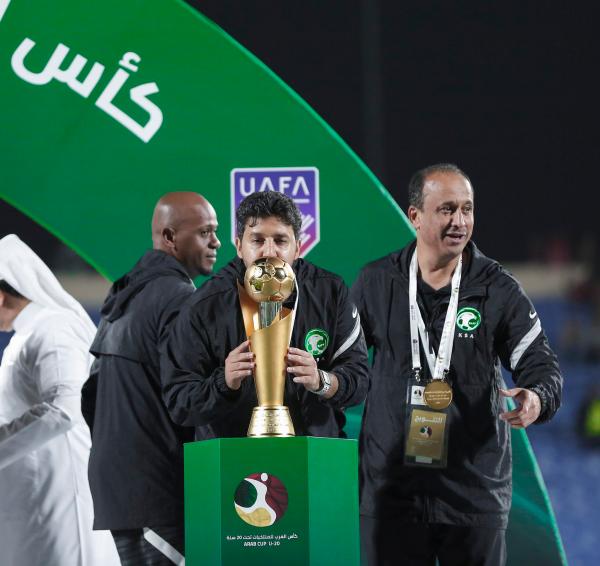 المسحل يهنئ القيادة بفوز الأخضر الشاب بكأس العرب 
