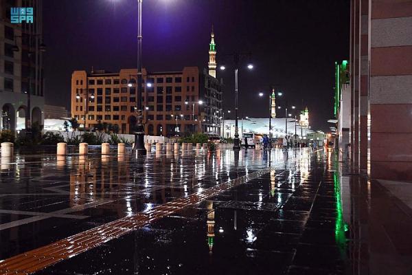توقعات بمزيد من الأمطار على المدينة المنورة