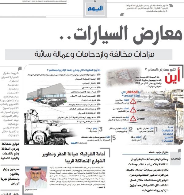 بعد 8 سنوات.. إدراج معارض السيارات بالدمام ضمن برامج التطوير