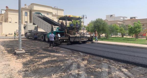 سفلتة الأحياء السكنية بالعمران