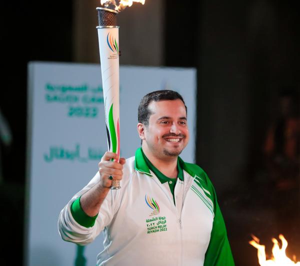 الرياض تحتفي بشعلة الألعاب السعودية 2022
