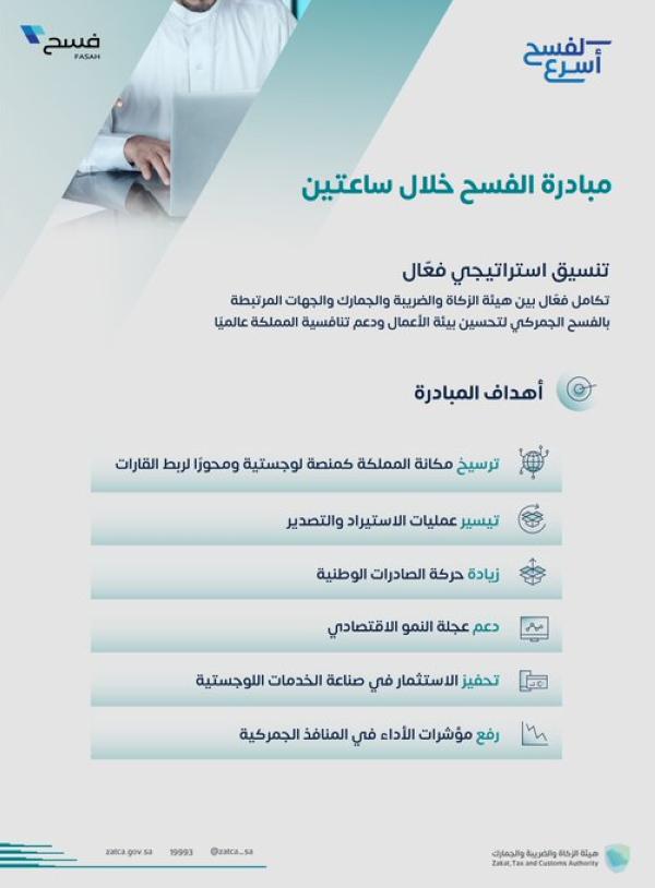 «الزكاة» تتوسع في مبادرة «الفسح الجمركي خلال ساعتين»