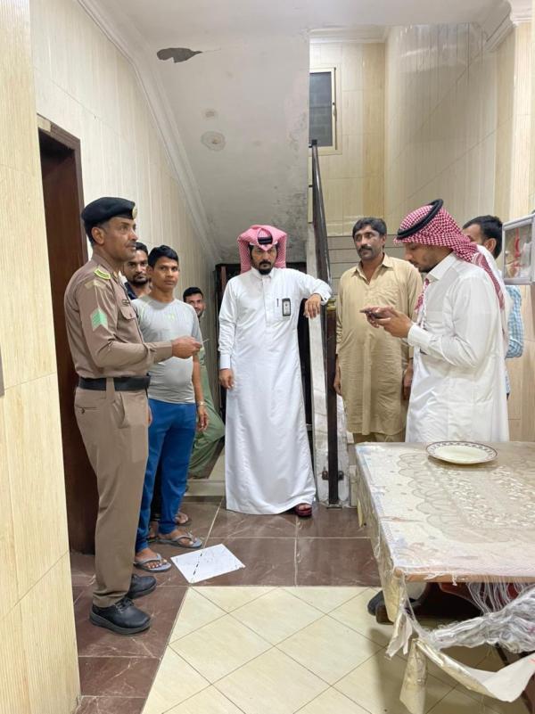 زيارات تفتيشية على مساكن العمال بالدمام