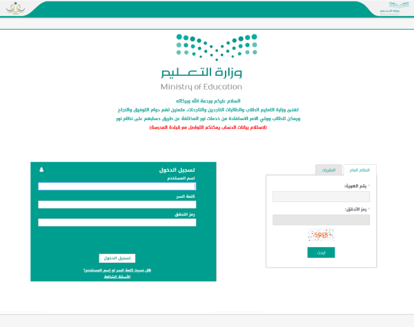ضرورة إدخال البيانات المطلوبة في كل مرحلة من مراحل التعامل مع نظام نور