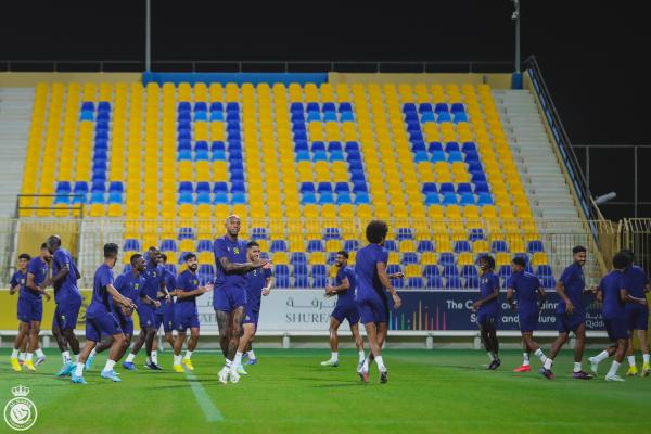 النصر يستعد لمواجهة الاتحاد بالتسديد