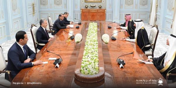 الربيعة ينقل تحيّات القيادة الرشيدة لرئيس أوزباكستان