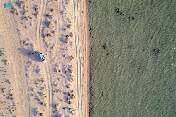 «شاطئ الهرابة».. وجهة الباحثين عن السياحة الشتوية بالوجه