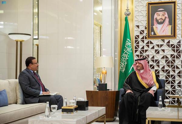 وزير الداخلية يستقبل سفير أثيوبيا لدى المملكة