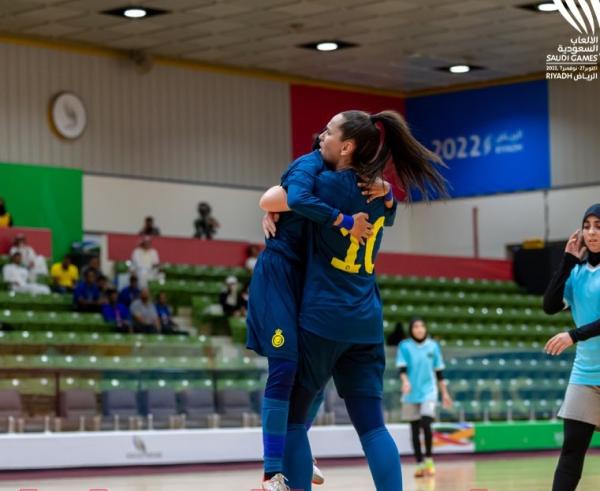 النصر واليمامة للسيدات في نصف نهائي الصالات