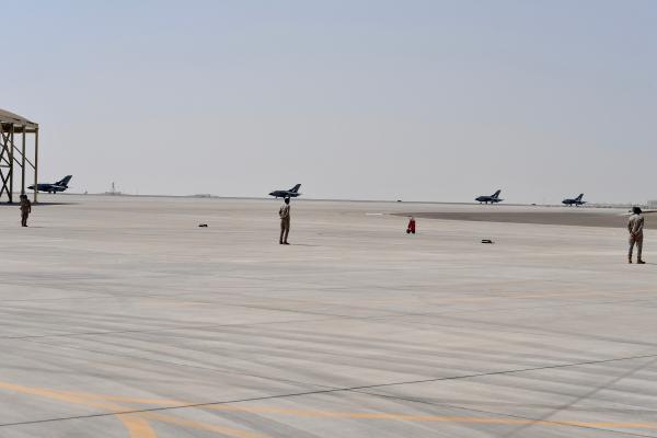«الجوية السعودية» تصل الإمارات للمشاركة في تمرين «مركز الحرب الجوي والدفاع الصاروخي»