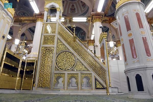 «المنبر النبوي».. أحد معالم السيرة العطرة في مسجد الرسول