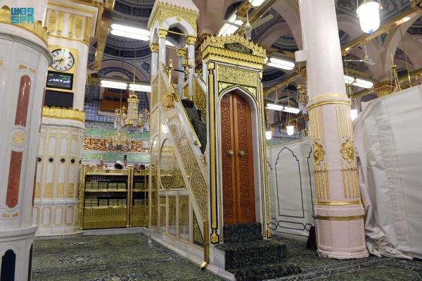 «المنبر النبوي».. أحد معالم السيرة العطرة في مسجد الرسول