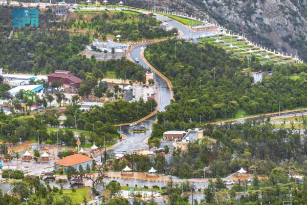 أمطار على الباحة تستمر حتى الثامنة مساءً