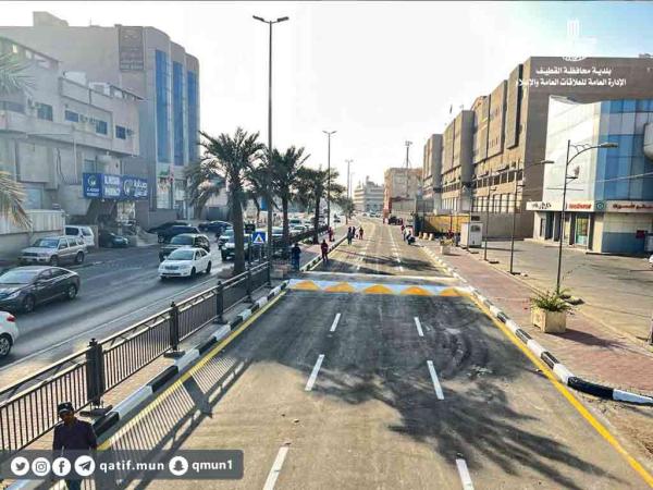 بلدية القطيف تفتتح شارع أحد باتجاه الغرب