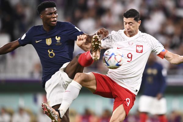 صور مباراة فرنسا وبولندا في كأس العالم 2022