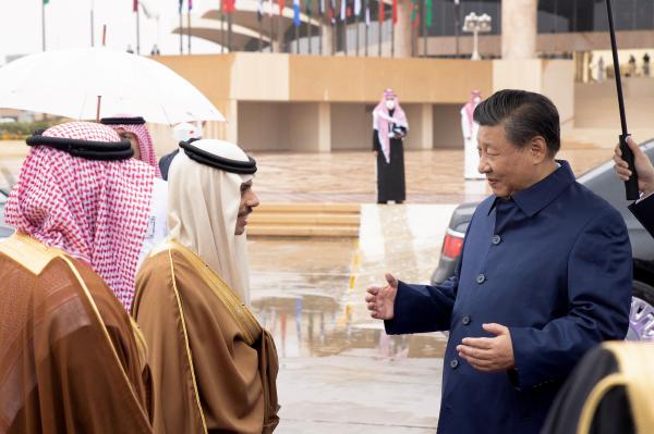 وزير الخارجية في حديث مع الرئيس الصيني قبل مغادرته إلى بلاده - د ب أ