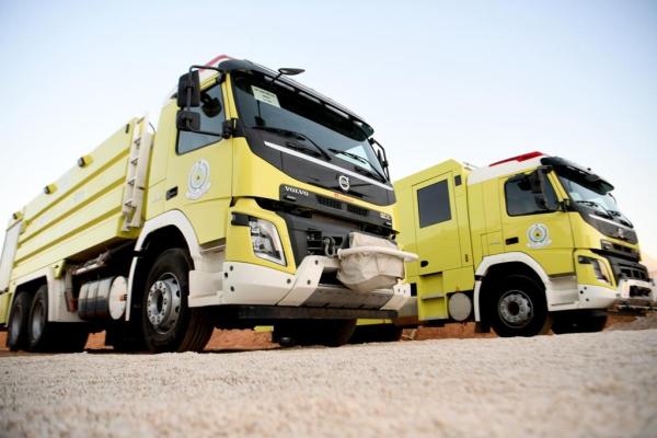 المديرية العامة للدفاع المدني تشارك في مهرجان الملك عبد العزيز للإبل