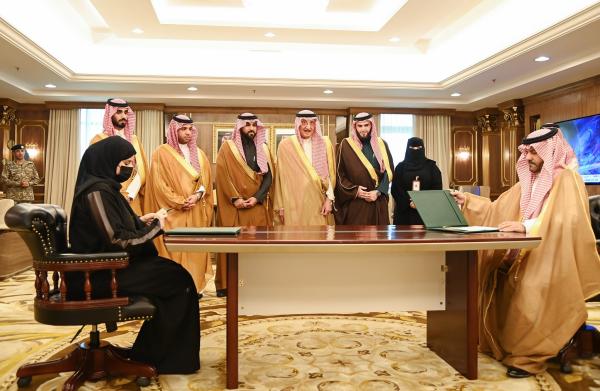 في أثناء توقيع اتفاقية التعاون المبرمة بين جمعية 